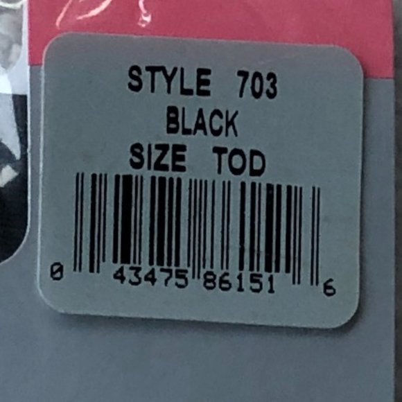 Danskin Black Tights -Student All-Occasion Girls Footed Tights (NEW) - Picture 4 of 7